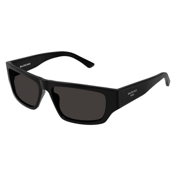 New Authentic  BALENCIAGA Black Square BB0366S 001 Sunglasses Women - Picture 1 of 6